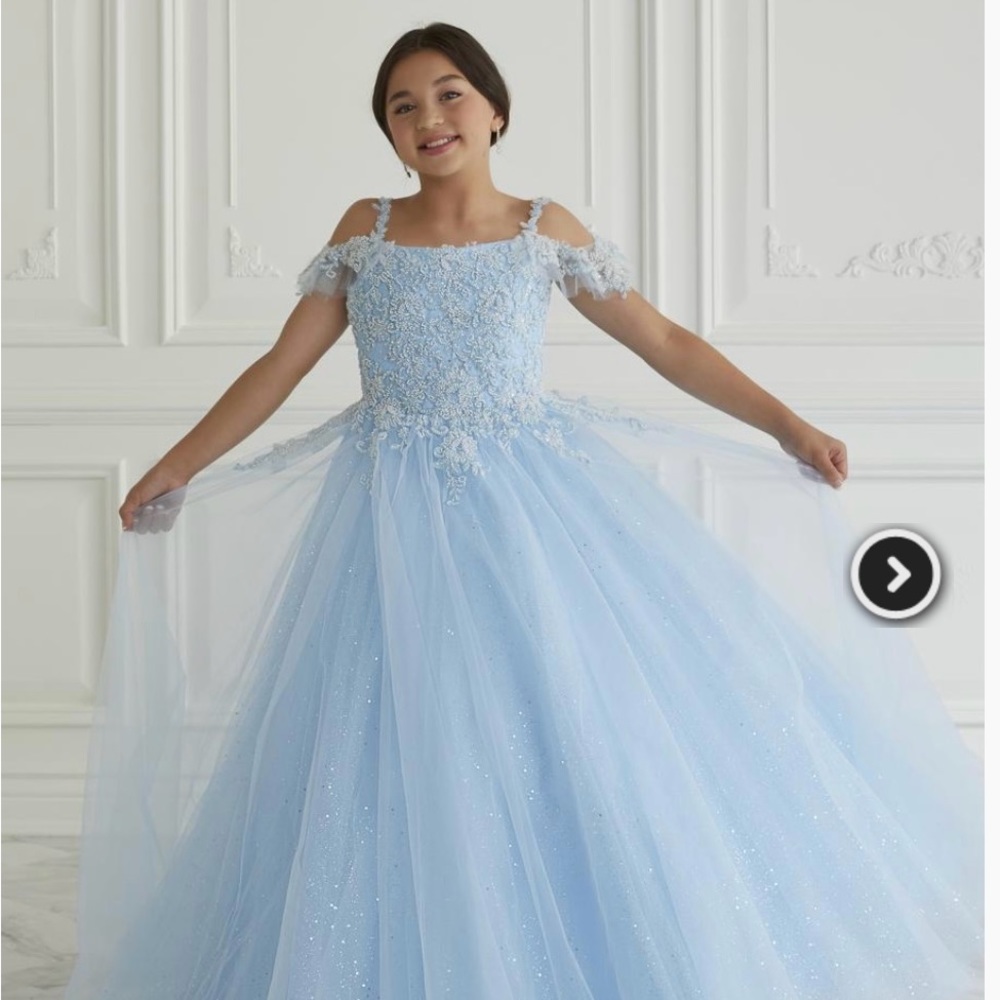 Princess Flower Girl dress- light blue! $800 when new! $175 or make an offer!
